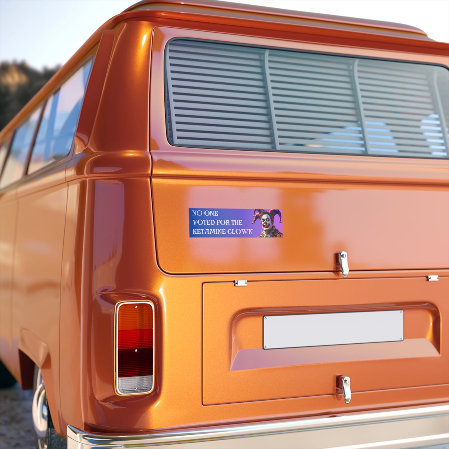 No One Voted for the Ketamine Clown Bumper Sticker – Bold Statements for Bold Protest