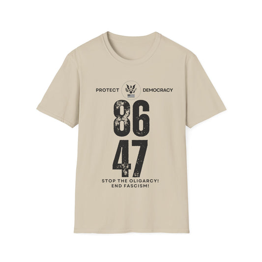 Protect Democracy 8647 End Fascism Graphic Tee – Bold Resistance in Style